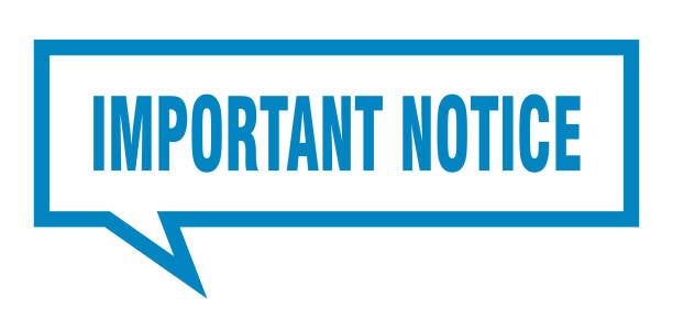 Important notice
