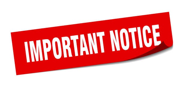 Important notice